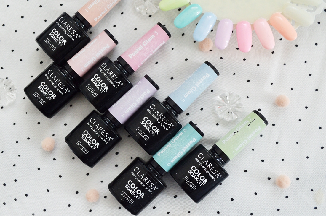 claresa pastel glam kolekcja lakierów hybrydowych